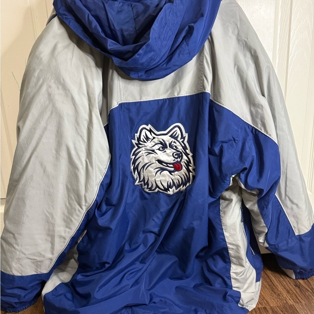 Connecticut Huskies UConn 4-In-1 Jacket XL Blue Gray Hooded NCAA Licensed NWT - Picture 9 of 11